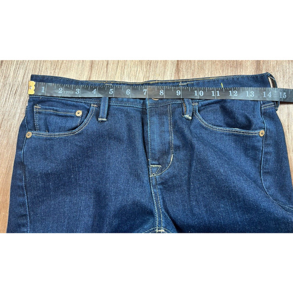 Madewell Women's Jeans Straight Bootlegger Dark Wash Denim Size 26X 32 Blue Low - Picture 9 of 15